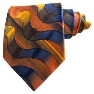 Hardy Amies London Silk Vintage Abstract Men's Tie